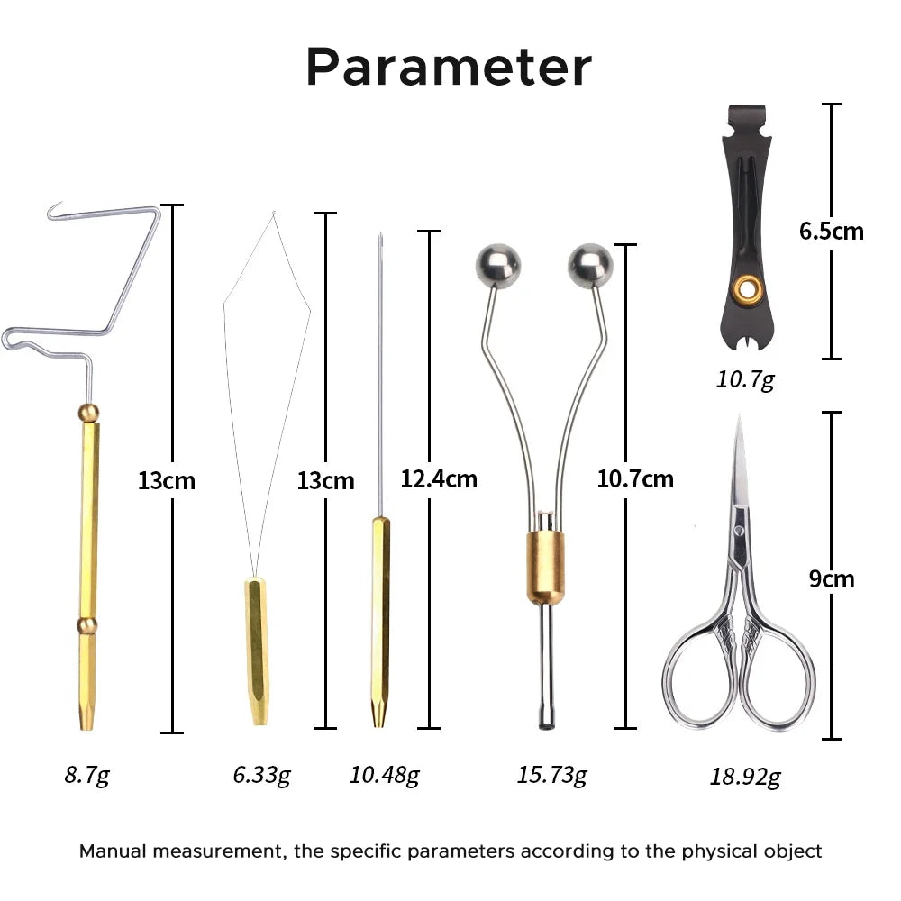 Fly Tying Tools Kit with Needle Whip Finisher Scissors B8897