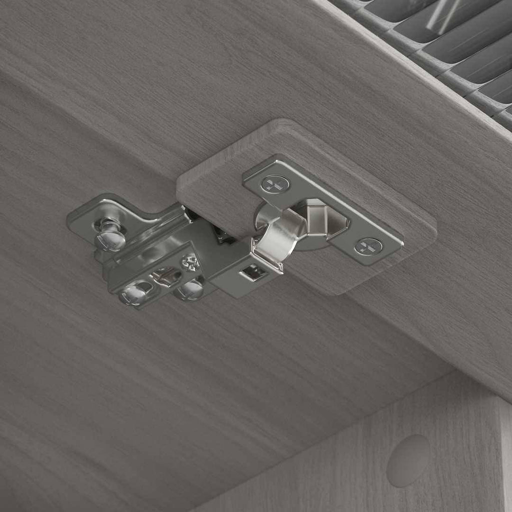 60W Hutch Linen White Oak Y562