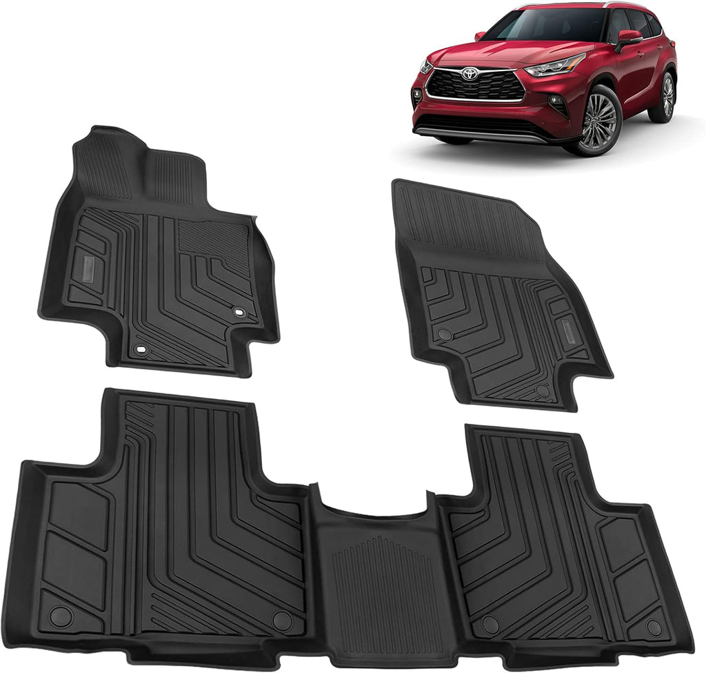 3D All-Weather Floor Liners Full Set for Ford Bronco 4 Door M698