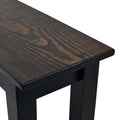 Dark Walnut & Black Bench H6191