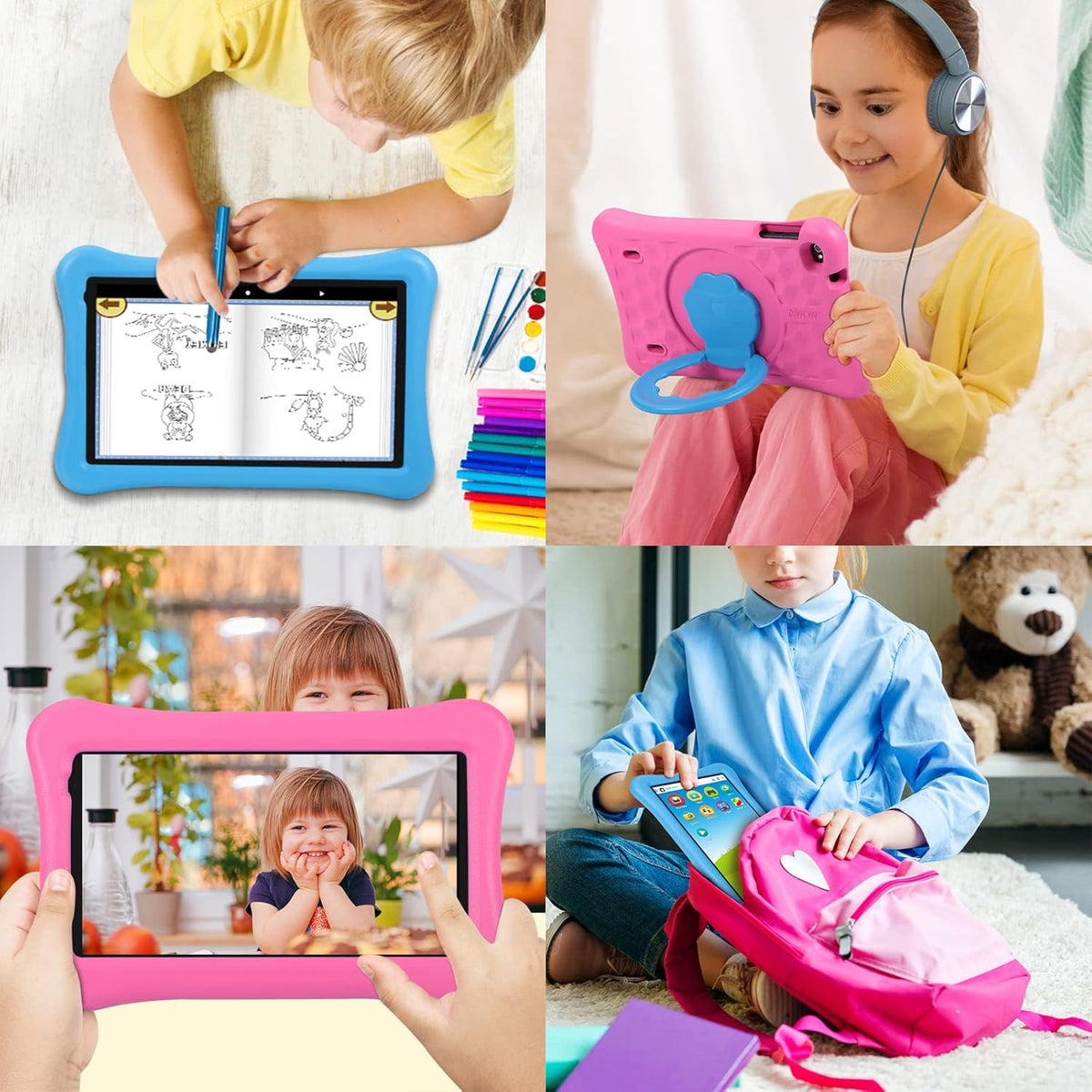Kids Tablet 32GB ROM with Kid-Proof Case and Stylus Pen C1332
