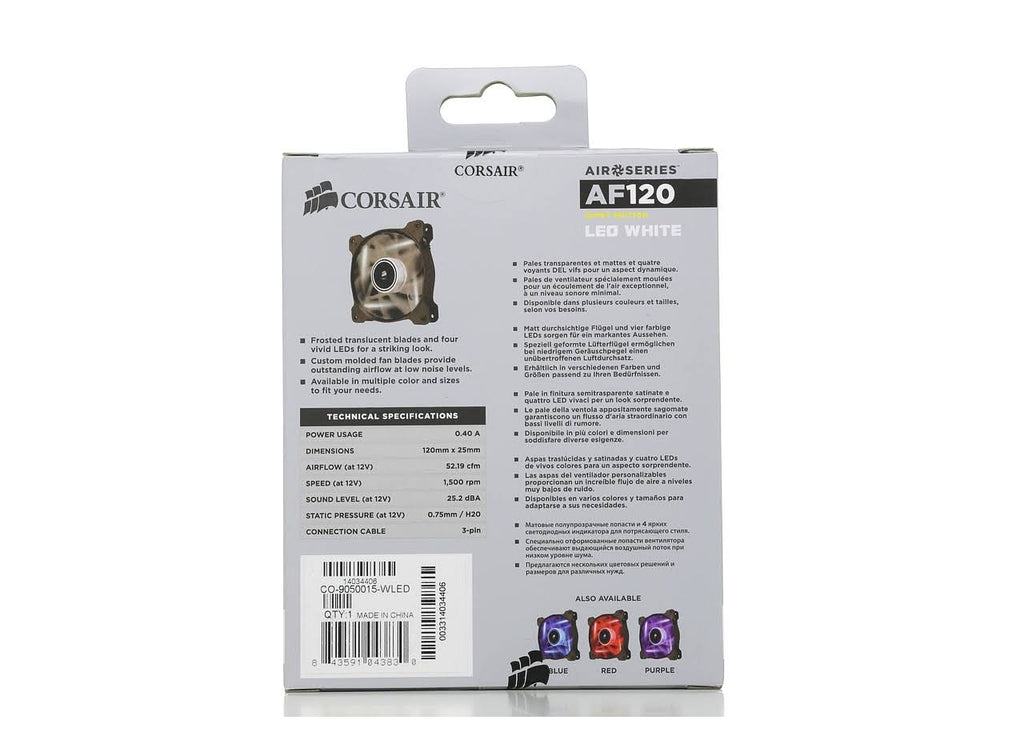 CORSAIR Air Series LED AF120 Quiet Edition Case fan I6139