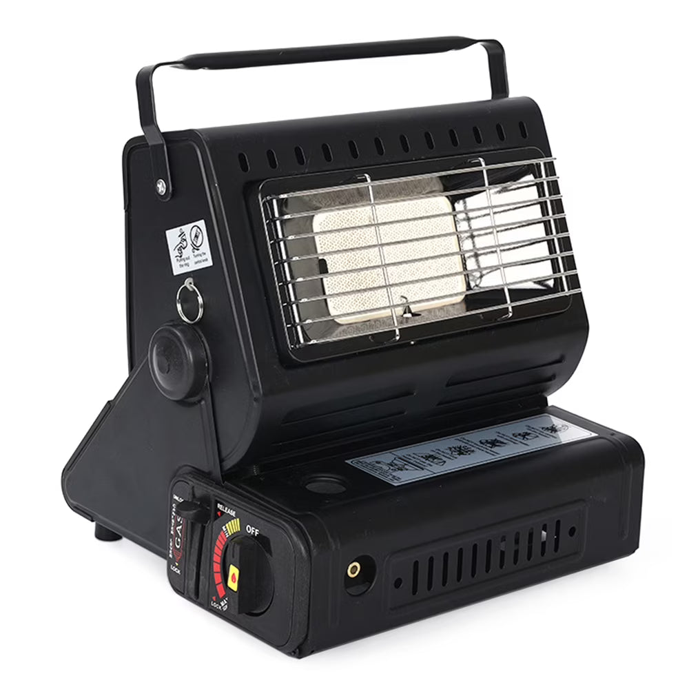 1300W Ceramic Gas Outdoor Camping Black B7121