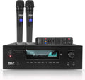 1000W Bluetooth Stereo Amplifier with 2 UHF Wireless Microphone W437175
