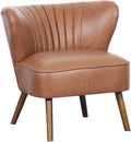 Faux Leather Wing Back Accent Chair U8985