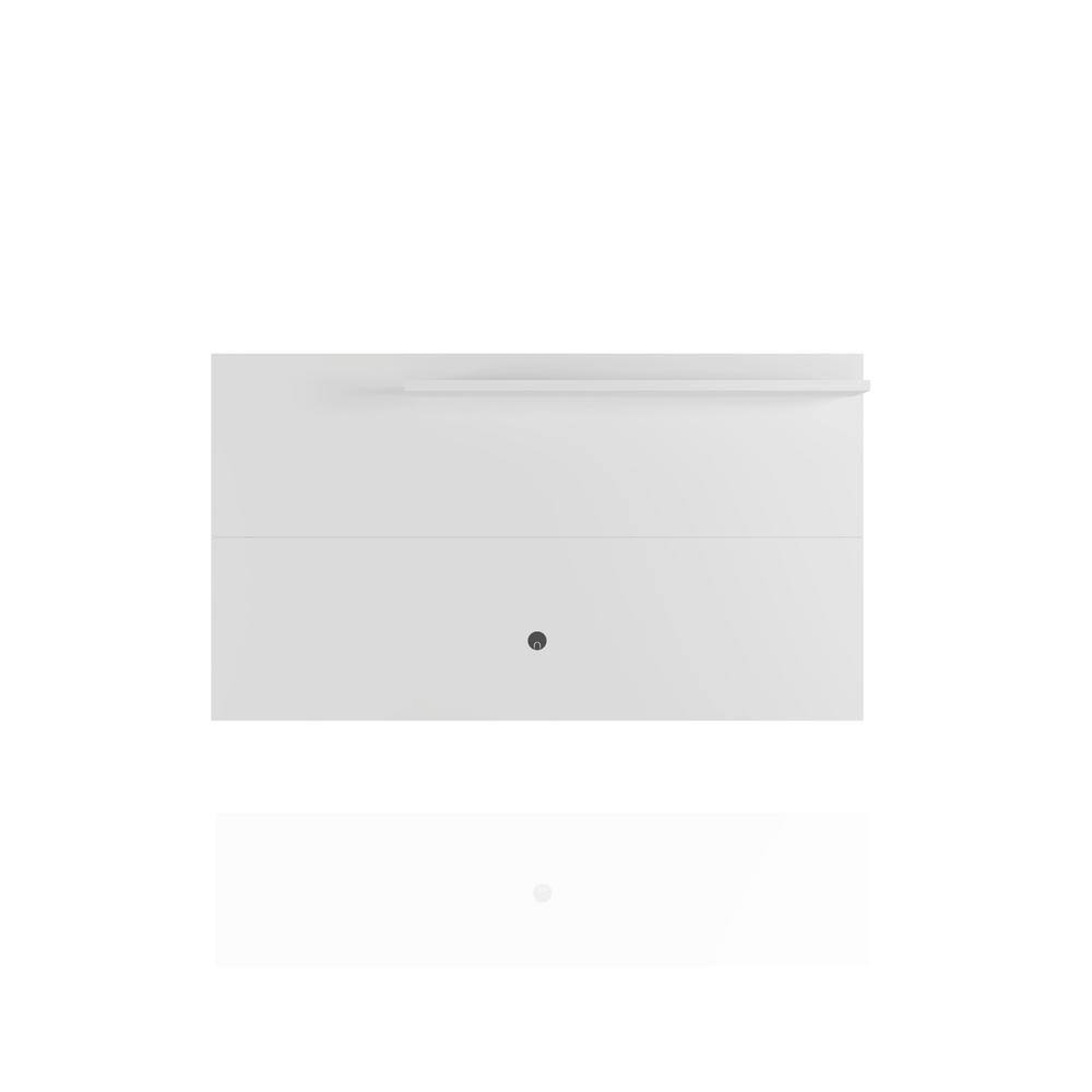 White Particle Board Entertainment Center W368