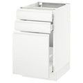 White 2 Drawer Base Cabinet D2840