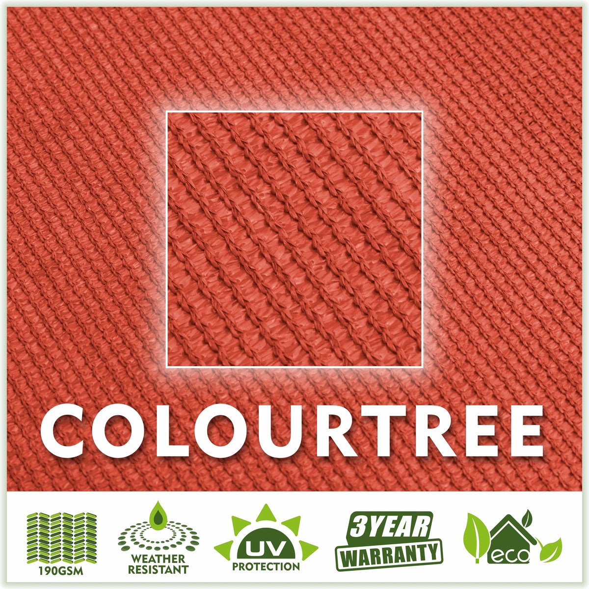 Red Square Sun Shade Sail Canopy O661