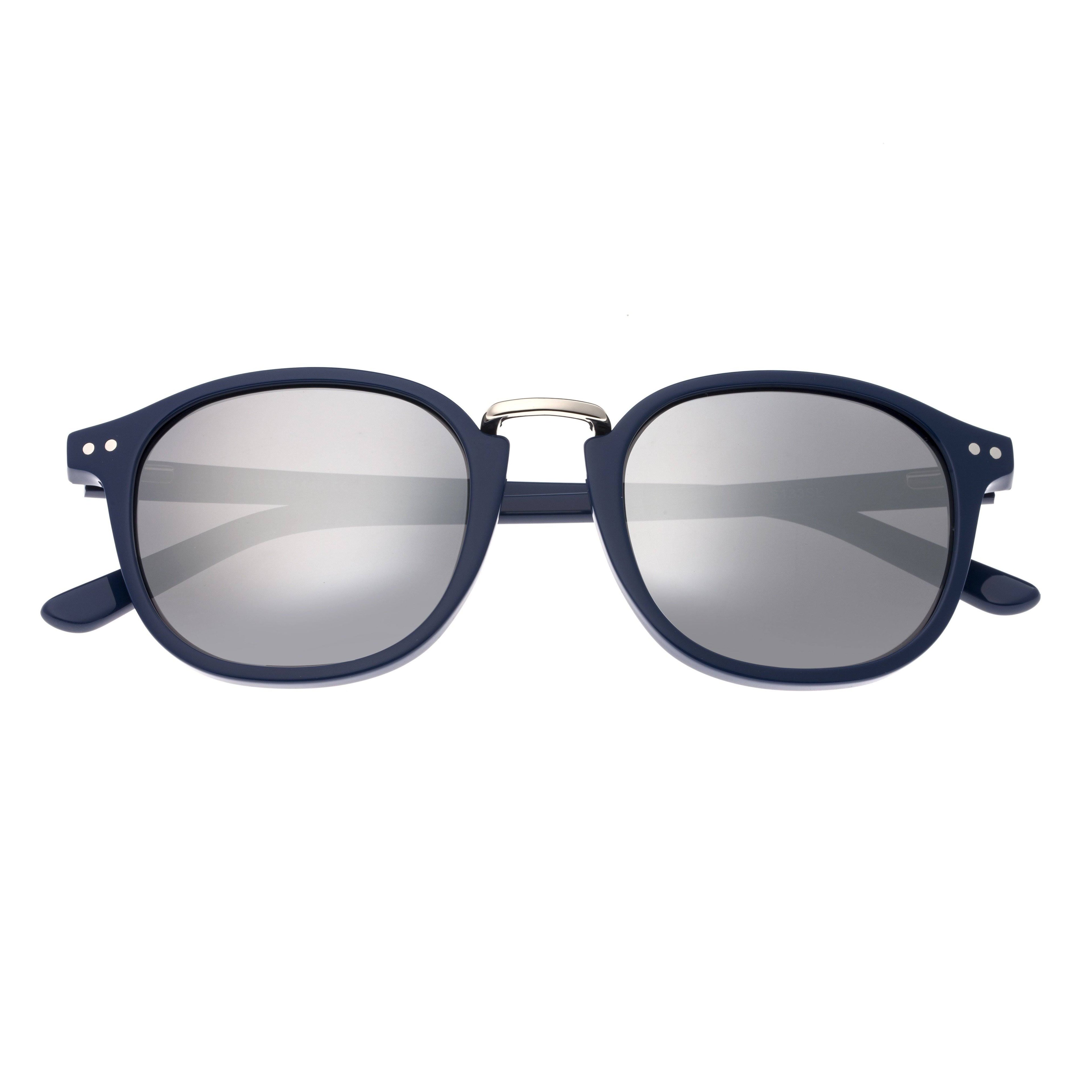 Navy Silver Polarized Sunglasses V2513