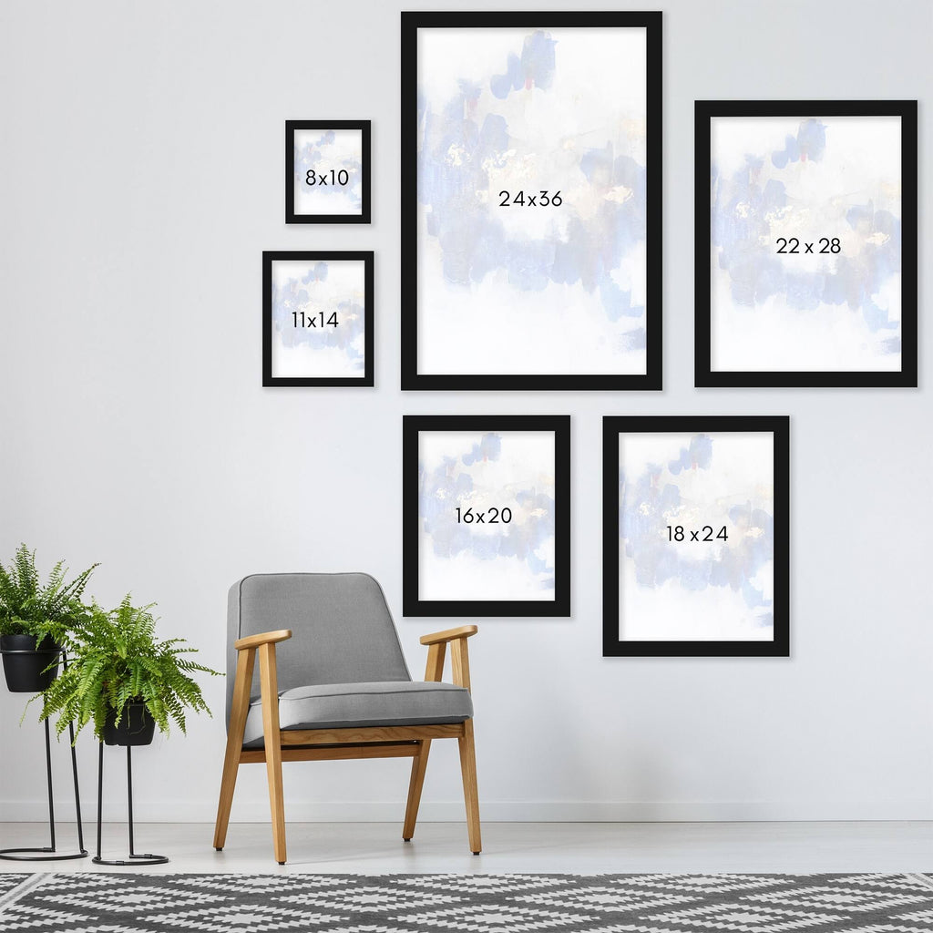 2 Piece Black Framed Print Set R38763