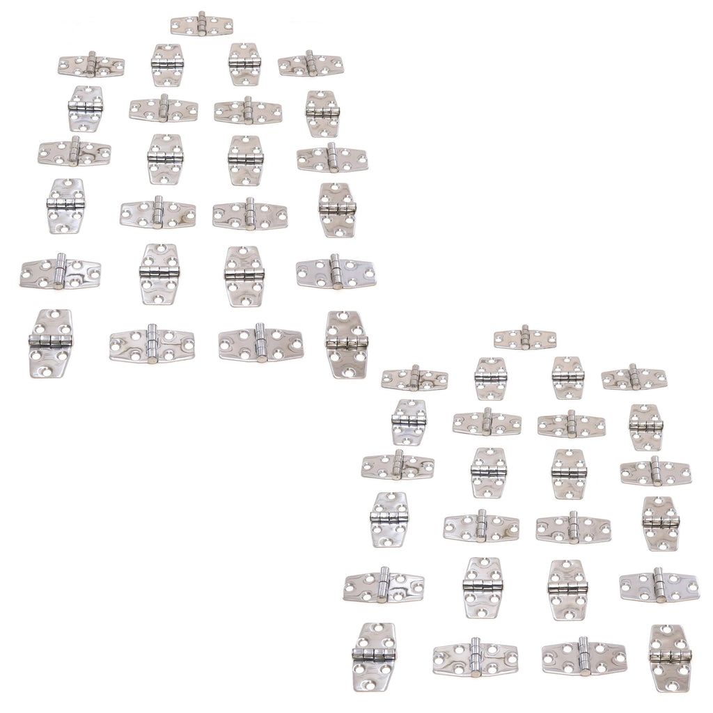Polished Stainless Steel Marine Grade Door Hinges 3 x 1.5 Inches Set of 50 B566447