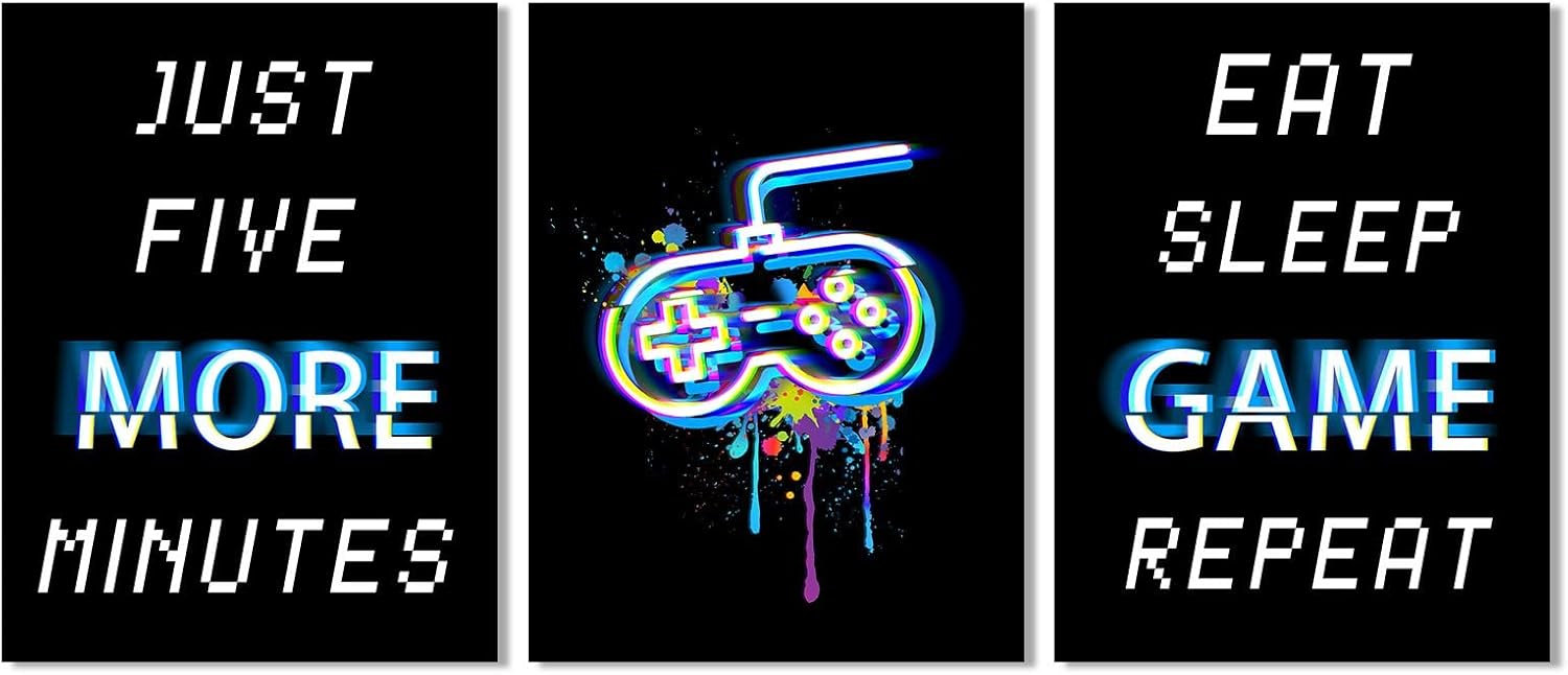 Video Game Themed Canvas Wall Art 12x16 Inch W84710