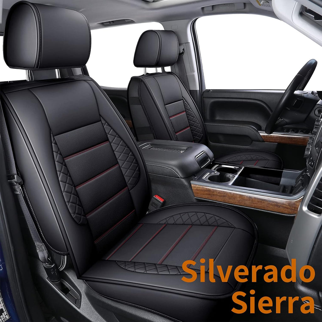 Gray Faux Leather Seat Covers with Center Console Cover B922