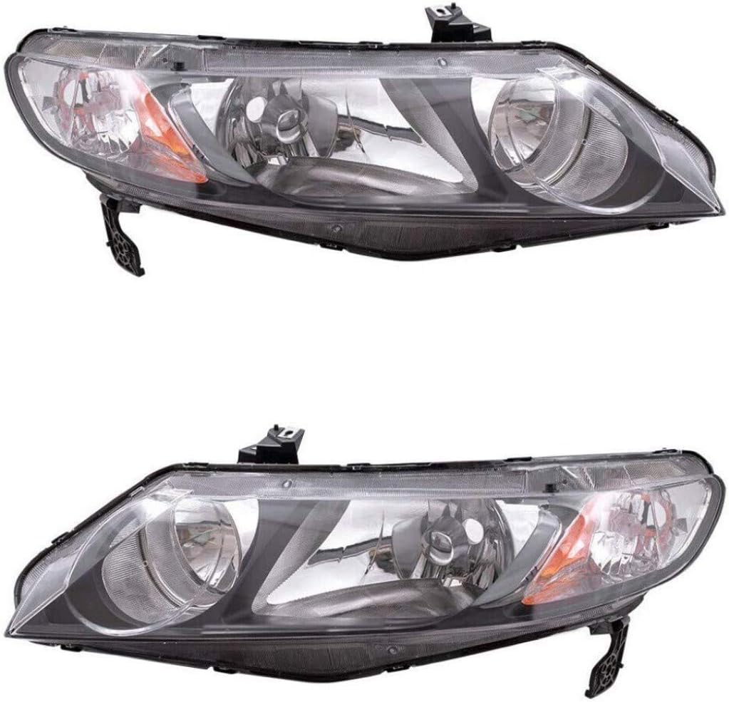 Headlight Driver and Passenger Side for Sedan V5284