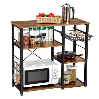 Brown Kitchen Cart X703807