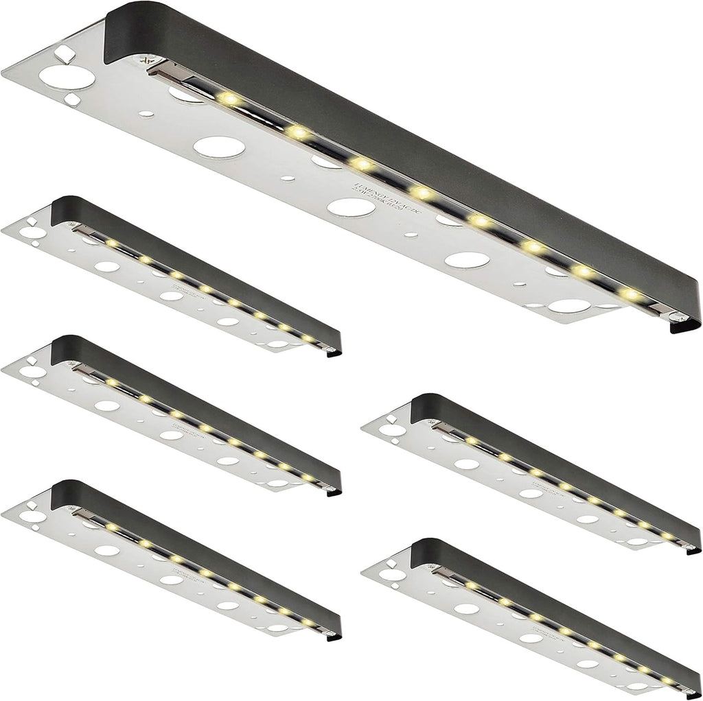 6-Pack 7 Inch 1.5W LED Hardscape Lights, IP-67 Waterproof, 12V, 2700K H601761