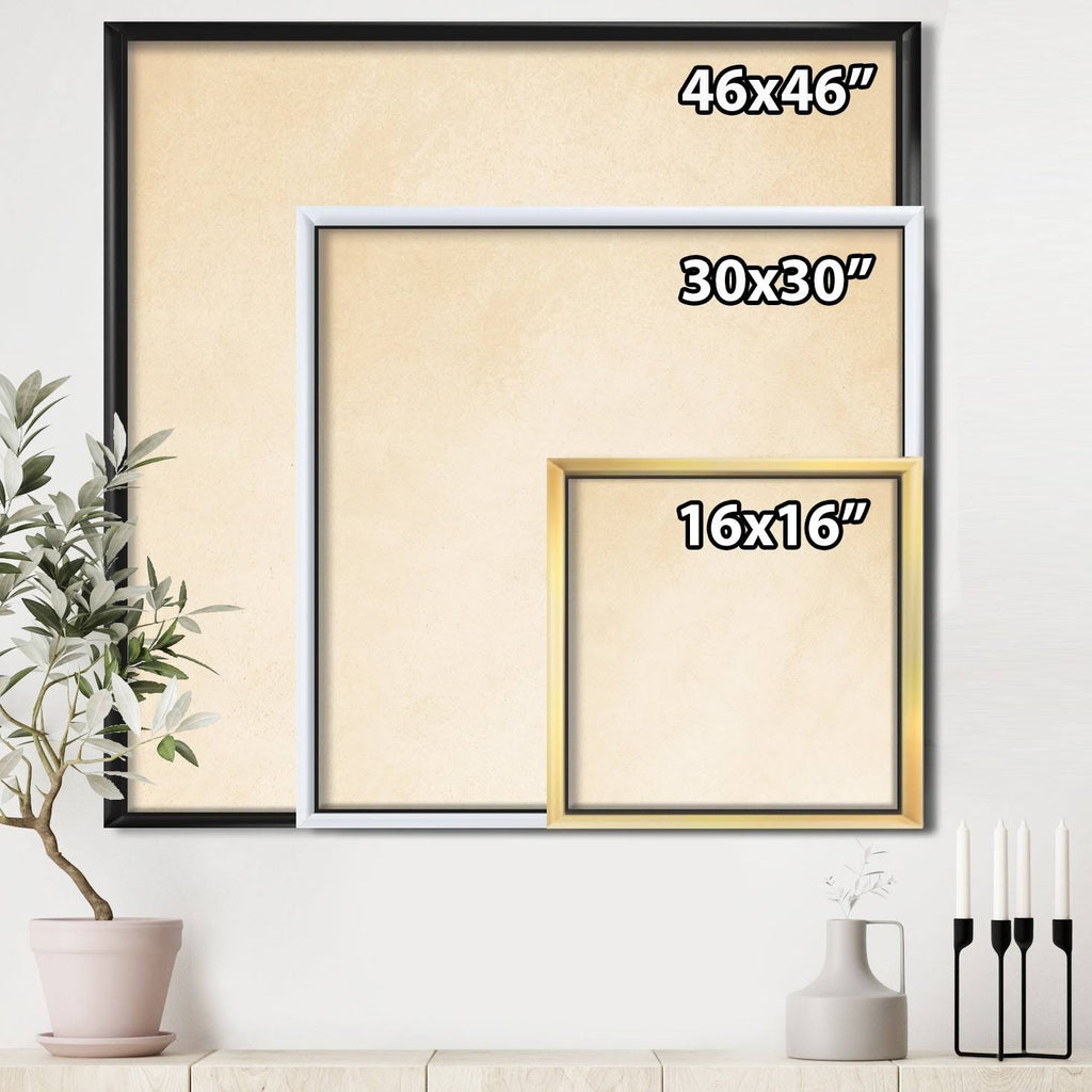 White Framed Canvas J47550