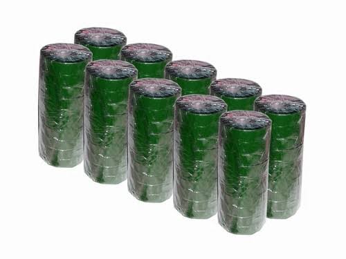 Green Electrical Tape 3/4x22 x 66 ft Roll 7 Mil J293427