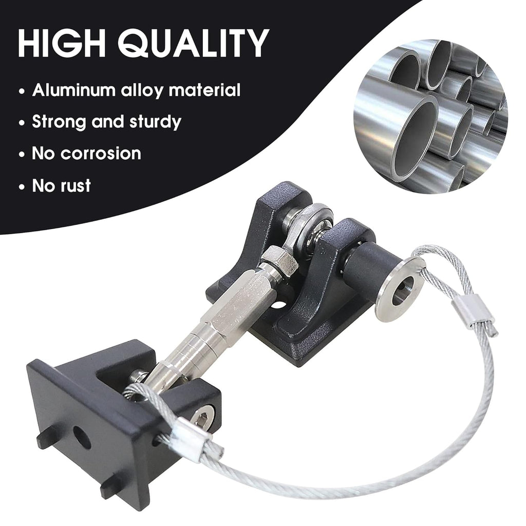 Aluminum Locking Hood Latch Kit for Jeep Wrangler JK, 1 Pair Pack of 2 R379507