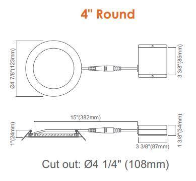 5 Pack 4 inch Round Recessed Downlight M22766