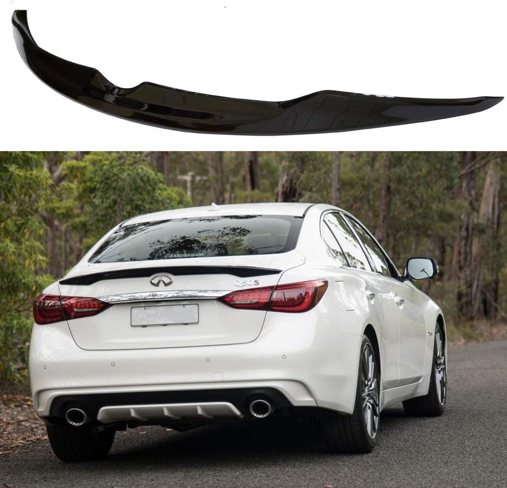 Painted Glossy Black Rear Trunk Spoiler Wing X1839