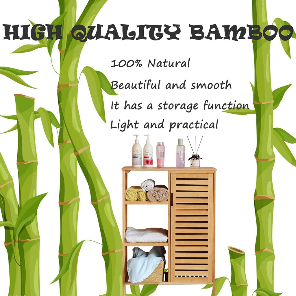 Bamboo 3 Tier Storage Cabinet Y329464