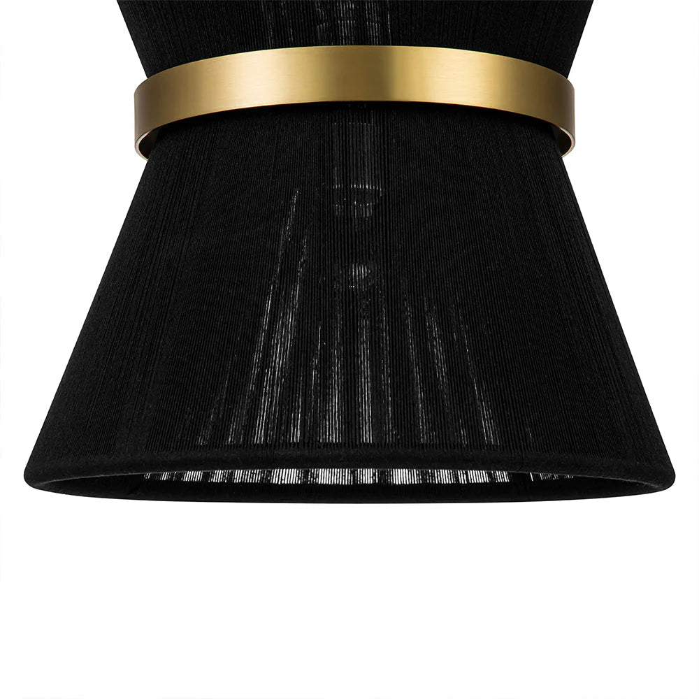 2-Light Single Drum Chandelier J46786
