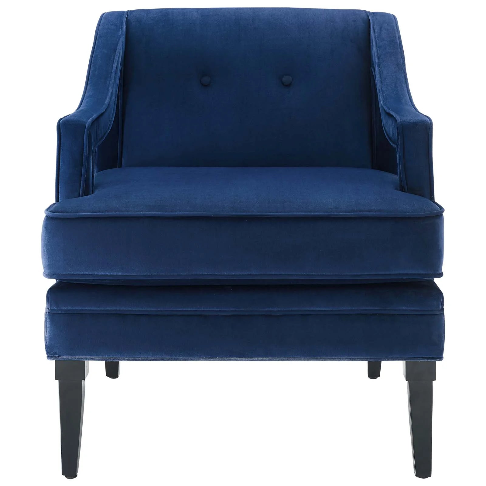 Set of 2 Blue Navy Velvet Accent Chair R9975
