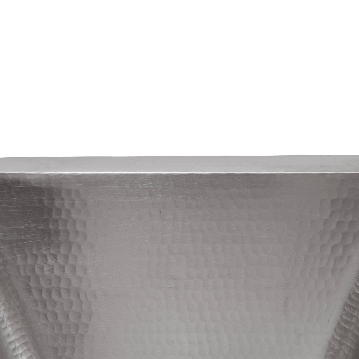 15-inch Square Hammered Copper Bar/Prep Sink in Electroless Nickel B97013
