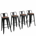 Matte Black Bar Stool E774116