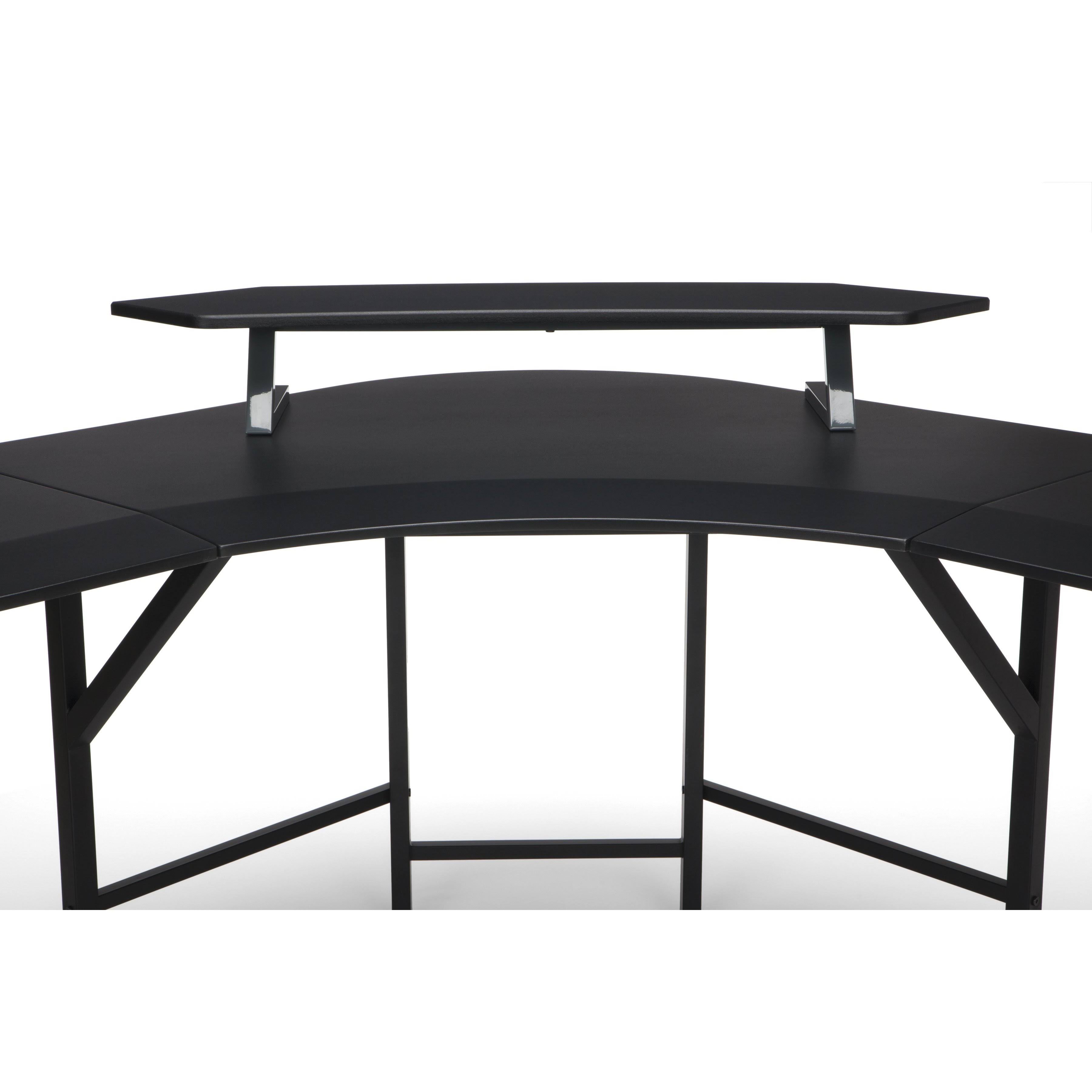 Grey L Shaped Gaming Desk G30107