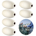 6 PCS Rope Float, 0.7” Hole, 3.5” x 5.5” Oval Water Float Y4588