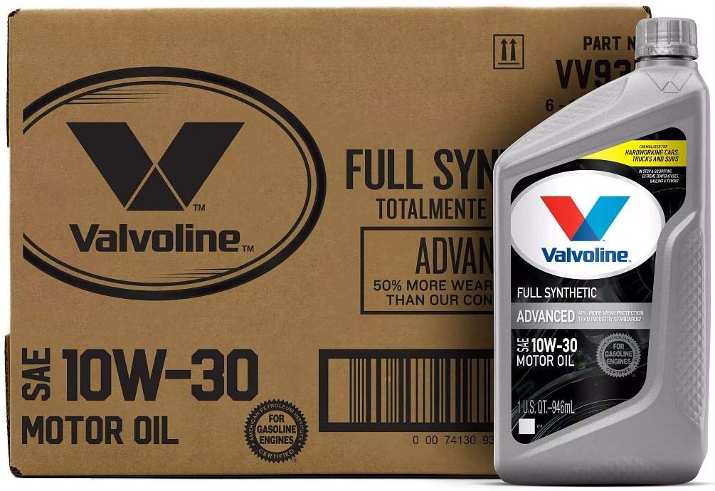 Advanced Full Synthetic SAE 20W-50 Motor Oil 1QT, Case of 6 J239628