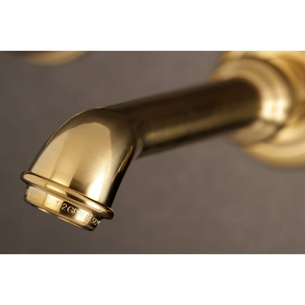 Two-Handle Wall Mount Bathroom Faucet, Oil Rubbed Bronze L604440