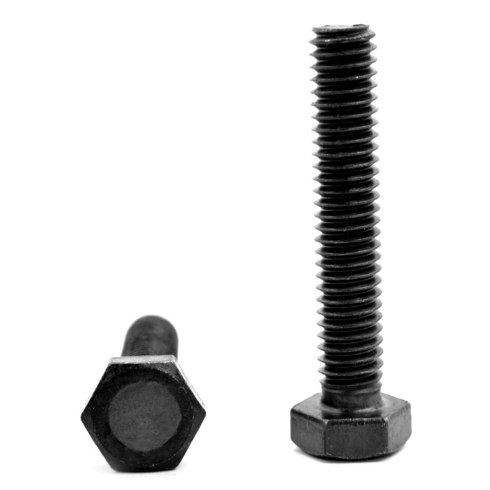 M12 x 1.75 x 20 mm Coarse Thread Hex Cap Screw Alloy Steel Black Oxide Pk 100 D797640