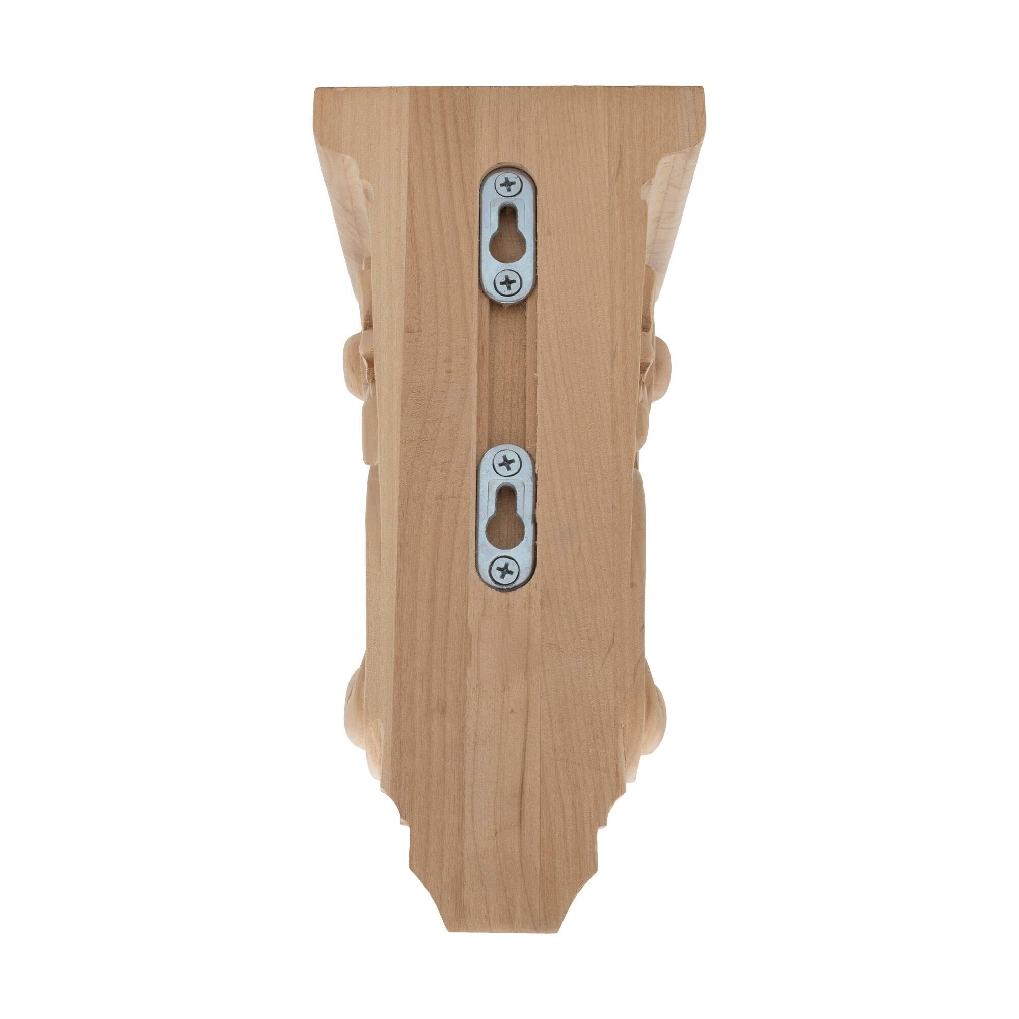 Unfinished Solid Alder Wood Corbel P9425