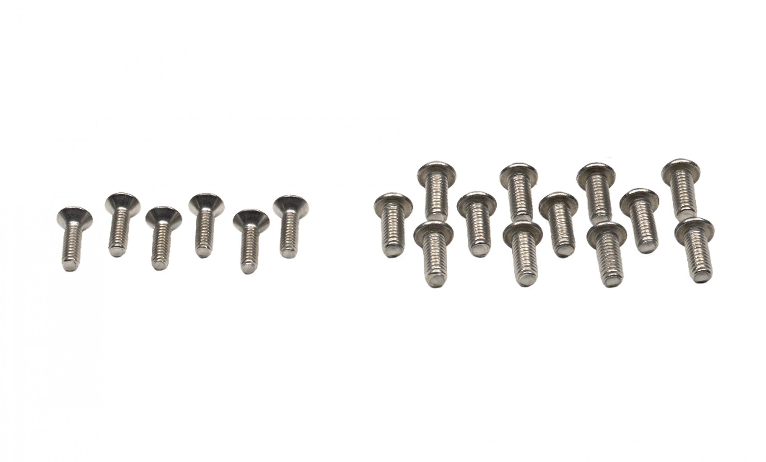 Polished Silver Hardtop Door Hinge Set 4 Pieces X8086