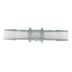 Polypropylene Straight Hose Barb Union, 5/16 ID, 100/pk S7496