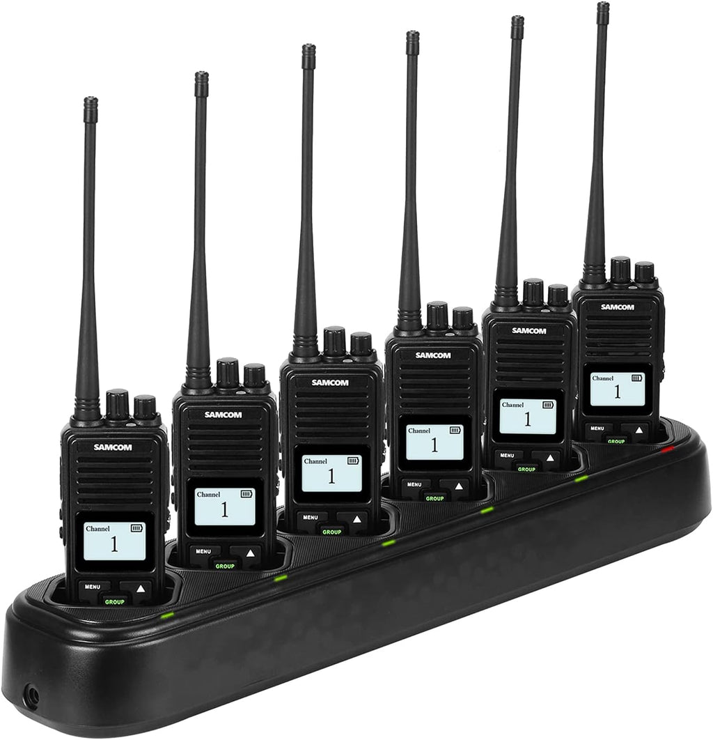 2 Pack UHF Rechargeable Handheld Radio with Earpieces C4938