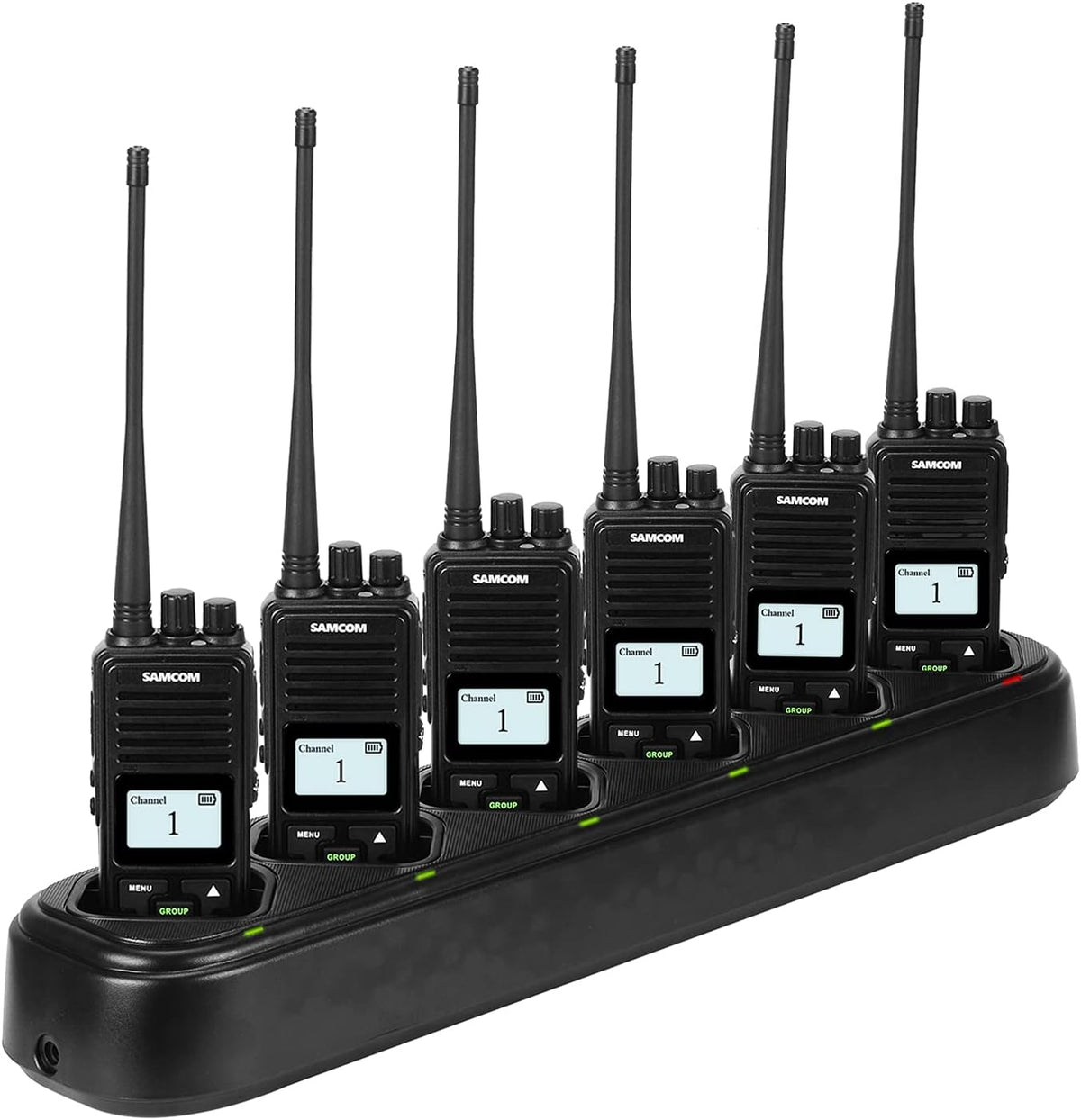 2 Pack UHF Rechargeable Handheld Radio with Earpieces C4938