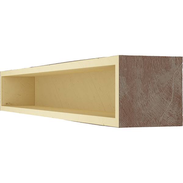Sandblasted Faux Wood Fireplace Mantel, Aged Pecan C715