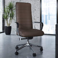 Modern Dark Brown Leather Executive Chair Z76833