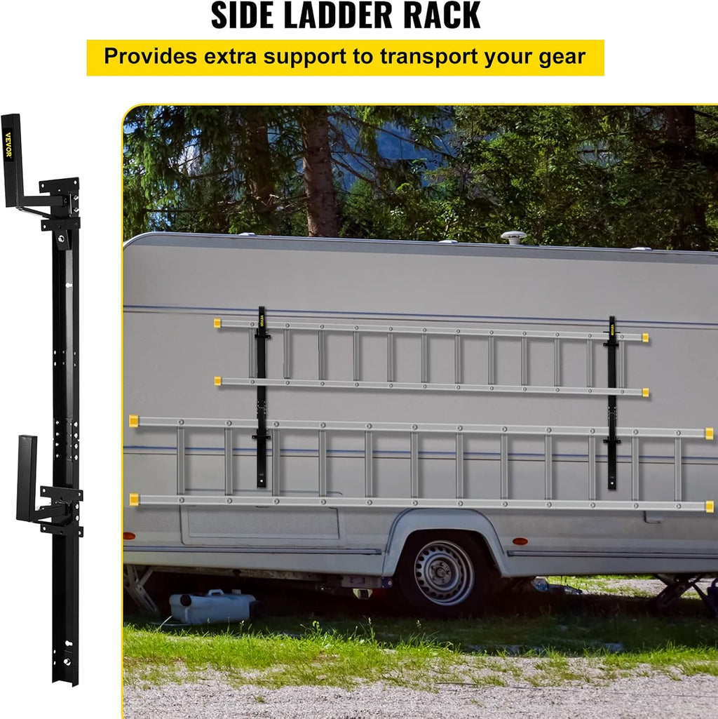 Black Steel Trailer Ladder Rack K7559