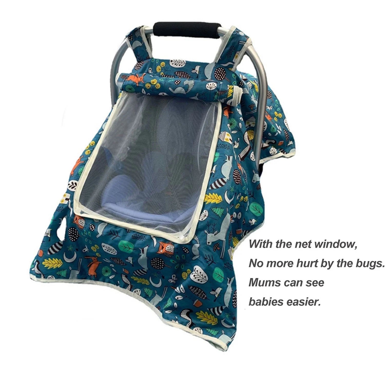 Infant Carseat Canopy Cover, Pure Cotton Q915