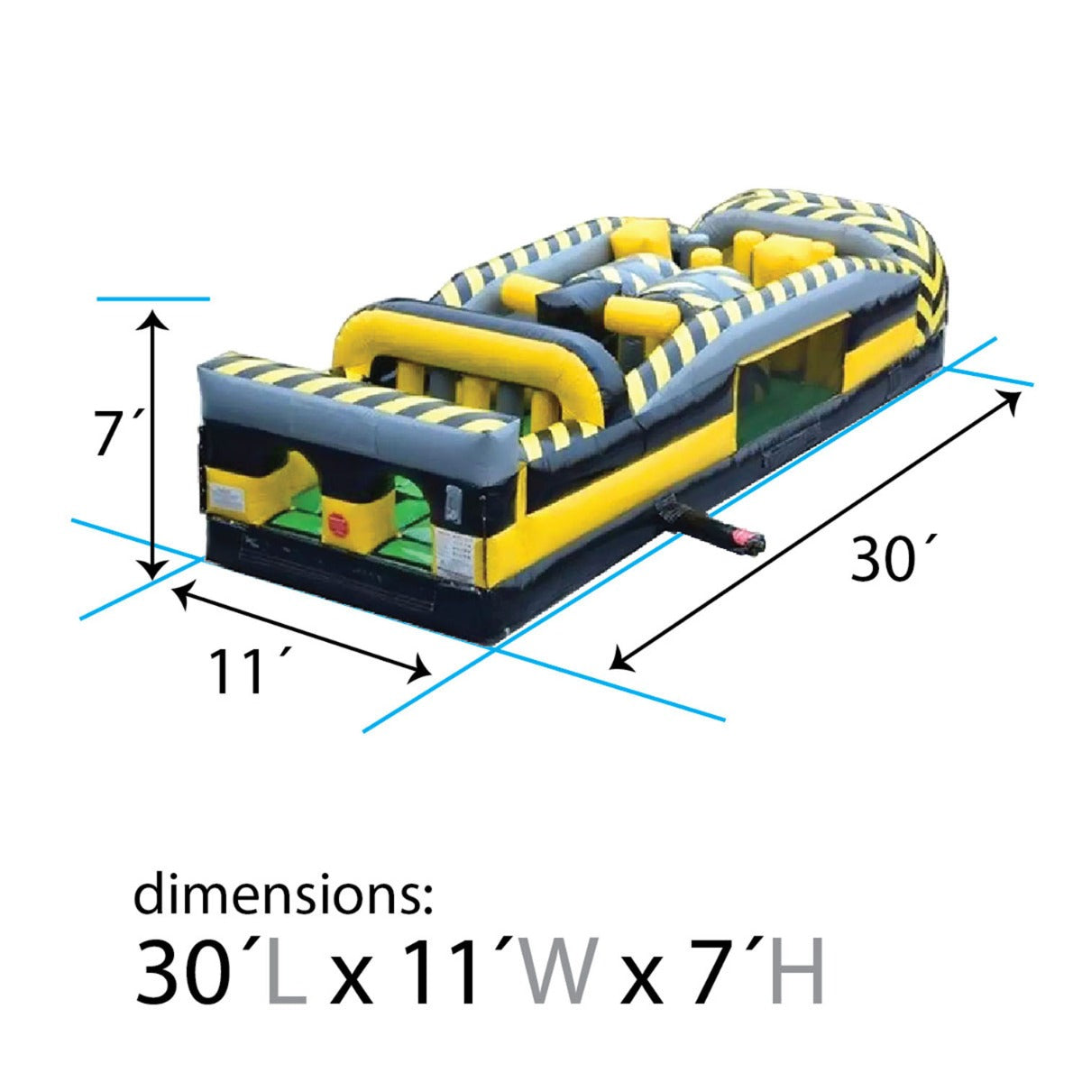 Inflatable Obstacle Course, 30' O432386