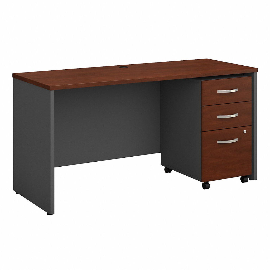 60W x 24d Office Desk with Mobile File Cabinet U9487