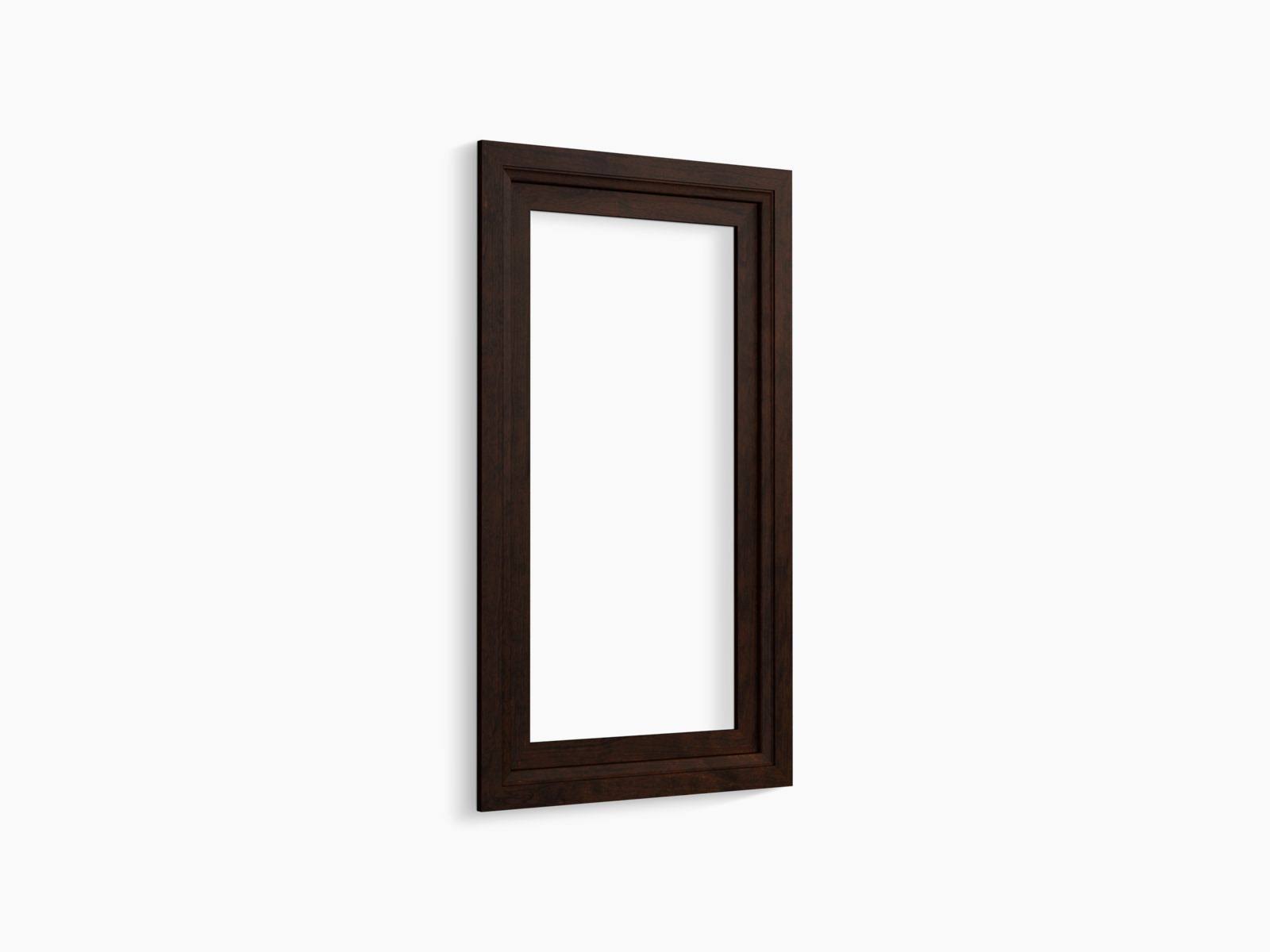 Claret Suede Damask Medicine Cabinet Surround, 15x22 Wide K41349