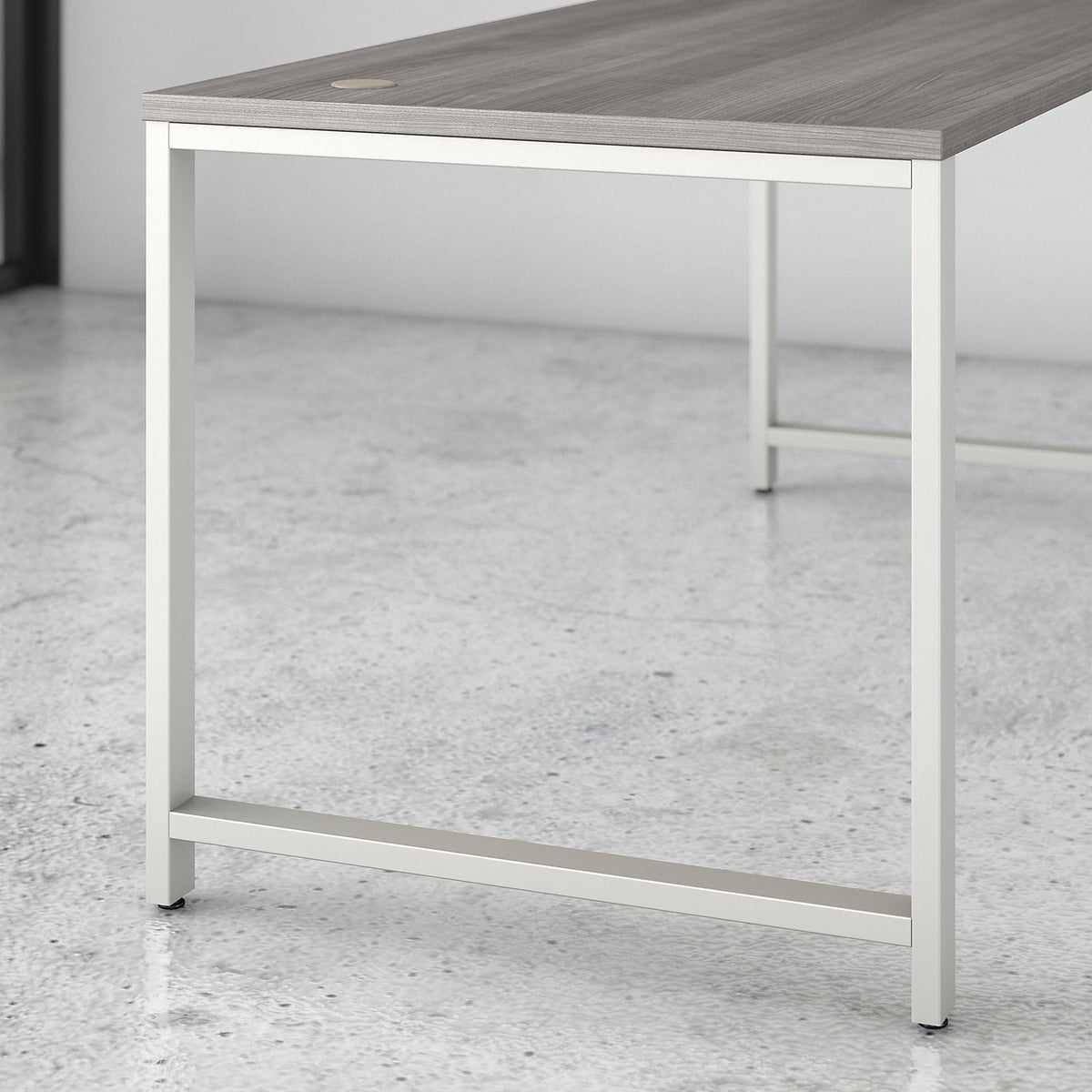 60W x 30D Table Desk with 3 Drawer Mobile File Cabinet, Storm Gray Y34603