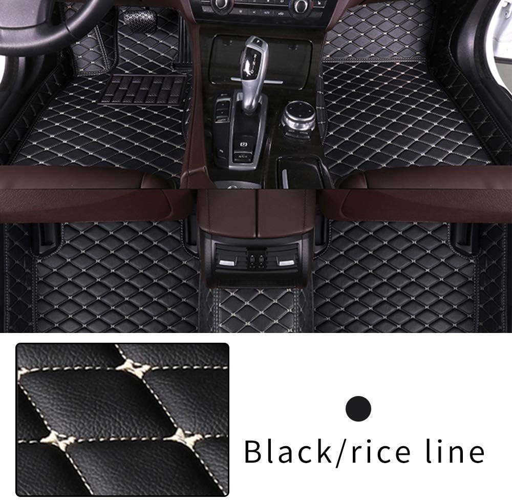 Black Beige Heavy Duty XPE Leather Car Floor Mat T761714