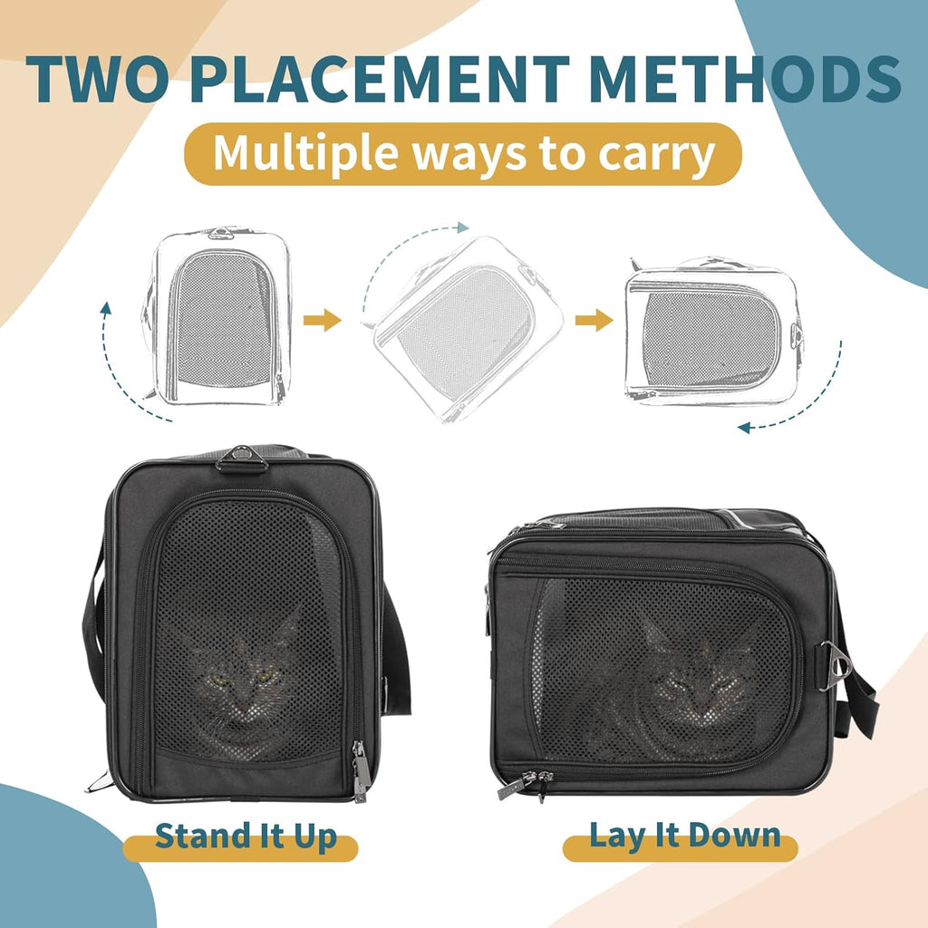 Foldable Pet Travel Carriers, Airline Approved, Washable Pack of 2 G688